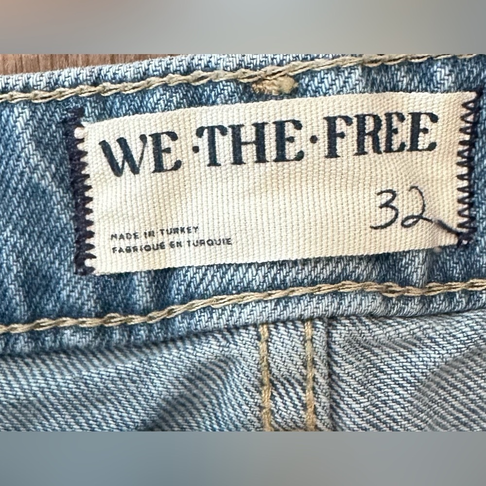 Free People Women’s Wynne Denim Skirt Light Indigo Blue Size 32 US 12/14 - Picture 8 of 11